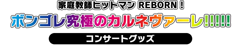 家庭教師ヒットマン REBORN! ボンゴレ究極のカルネヴァーレ!!!!! コンサートグッズ