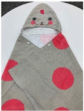 おとうさんといっしょ レオレオれーるうえい ポッポ フード付き湯上りなりきりバスタオル